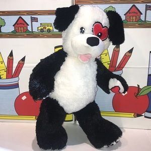 Black and White Puppy Valentine's Edition